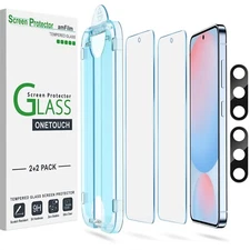 amFilm Samsung Galaxy S24 FE 6.7'' Screen Protector +Camera Lens Protector[2+2]