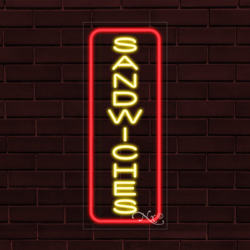 NEU "SANDWICHES" mit RAND VERTIKAL 30x12x1 ZOLL LED FLEX INNEN SCHILD 31025 - Bild 1 von 1