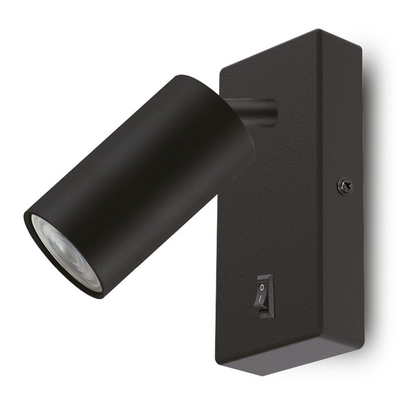 Led Wandlampe Wandleuchte Mit Schalter Schwarz / IP20 / 40W / IP20 Warmweiß-image