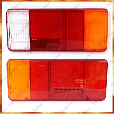 2x Passend Fiat Ducato Boxer Iveco Daily Rückleuchte Lichtscheibe Rücklichtglas