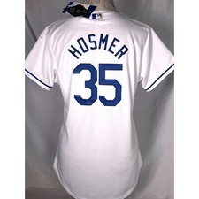 Eric Hosmer #35 Kansas City Royals MLB Majestic White Jersey Women's LARGE NWT