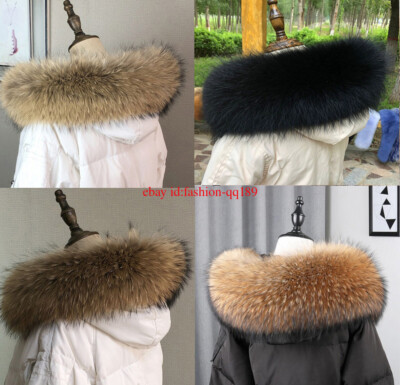 2025 Ussuri Waschbär Kragen Pelzkragen Pelz Fell Echtpelz Raccoon fJacke Mantel