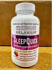 Relaxium Sleep Quick Melts 100 Servings Max Strength Get the Best Sleep