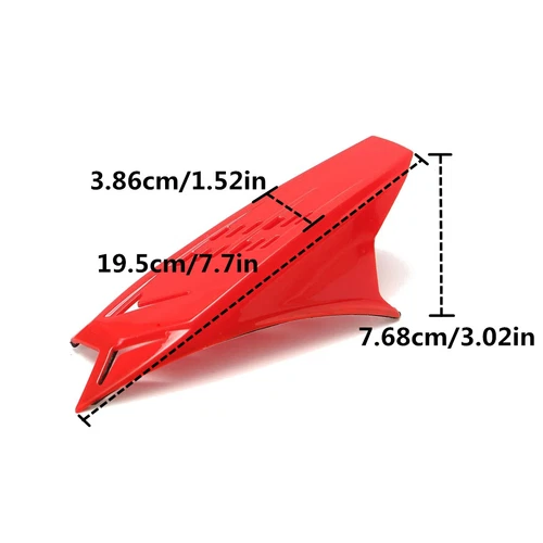 2pcs Red Motorcycle Helmet Horns Punk Style Motorbike Helmet Horn Racing - Picture 2 of 5