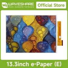 Waveshare 13.3inch E Ink Spectra 6 (E6) Full color E-Paper Display 1600×1200