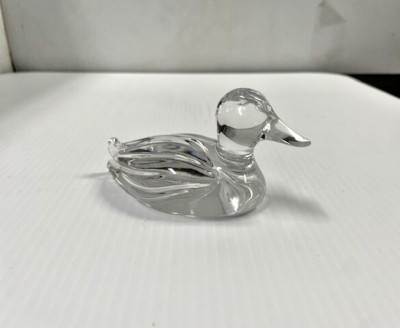 Beautiful Small Clear Crystal Duck Figurine FC-53-4