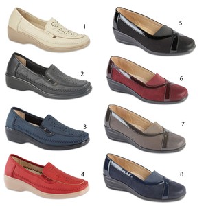 Womens Loafers Flat Casual Comfortable Ladies Slip On Wedge Girls