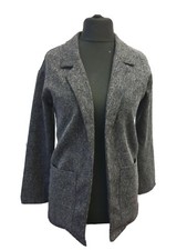 Pimkie Charcoal Patterned Blazer Womens Size Small Ref %