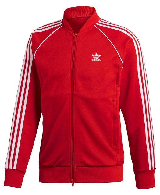 Adidas Originals Men's Adicolor Superstar Track Jacket Red XL | eBay