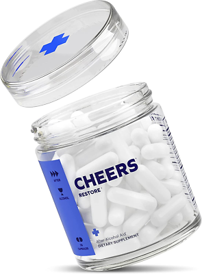 glutathione pills hangover Cheers Formerly Thrive+ Cure with Dihydromyricetin DHM, Hangover Nutrion Highly oxygenated cyclohexenes from Strength:5mg+5mg