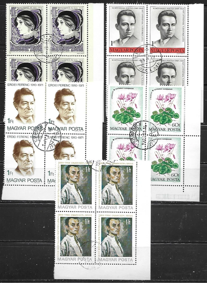 Hungary - Selection of Ten Blocks of Four as shown - Image 2 of 2