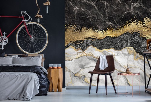 3D Black Marble N465 Wallpaper Wall Mural Removable Self-adhesive Sticker Eve - Imagen 2 de 11