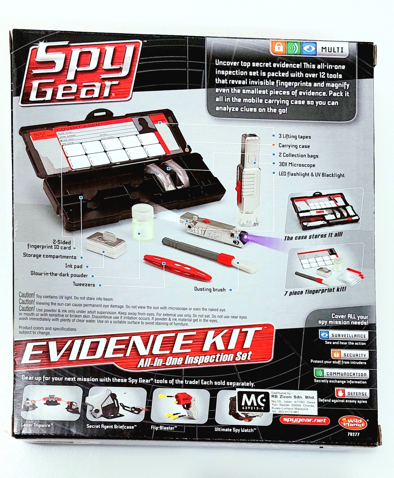Spy Gear Evidence Kit Over 12 Tools AllInOne Inspection Set Wild eBay