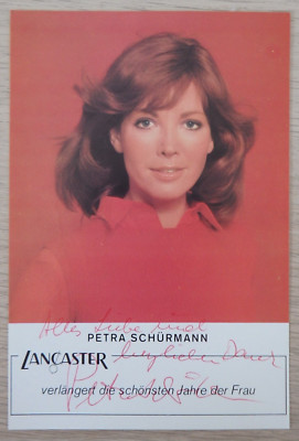 Autogramm Schauspielerin, Miss World und Moderatorin Petra Schürmann (104405)