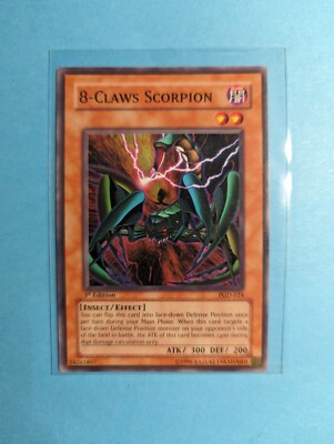 2002 Yu-Gi-Oh TCG  8-CLAWS SCORPION, #PGD-024 1ST EDITION, NP NM+