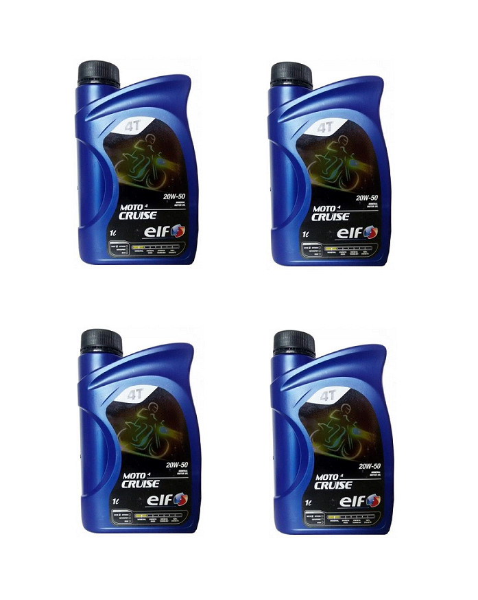 4LT OLIO LUBRIFICANTE MOTORE MINERALE 4 TEMPI 20W50 ELF SCOOTER MOTO 4 CRUISE