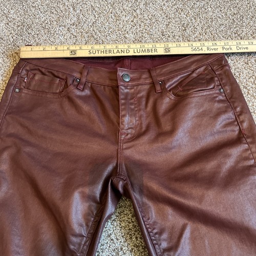 Vigoss The Jagger Skinny Burgandy/Wine Denim Cotton Blend Jeans 32x30 - Picture 8 of 16
