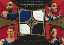 2008-09 Vince Carter Brook Lopez Devin Harris Roberts ULTIMATE FOURSOMES #29/35