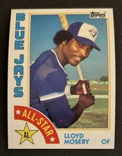 1984 Topps Lloyd Mosby AL All-Star Baseball Card #403 Blue Jays OF VG O/C