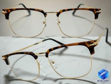Classic Elegant Vintage Retro Clear Lens EYE GLASSES For Men Tortoise Gold Frame