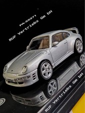 Porsche 911 964 RUF CTR2 Silver 1/64 Miniature Diecast Model New
