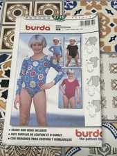 Rare BURDA PATTERN 2719 Kids BODYSTOCKING / B...