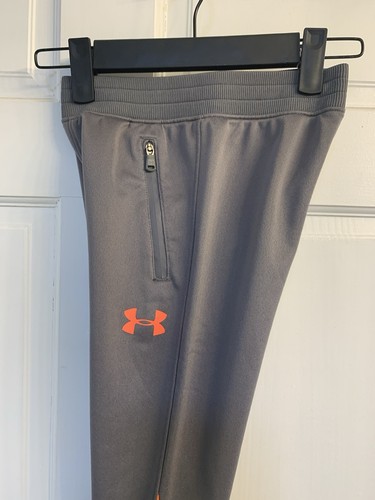 Boys Under Armour Gray & Orange Activewear Pants, Size 6, EUC - Picture 6 of 9