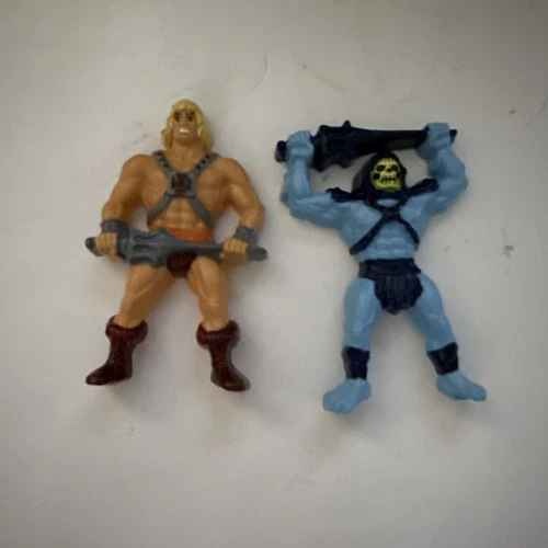 HE-MAN & SKELETOR 1983 MATTEL WILTON CAKE TOPPERS VINTAGE MOTU