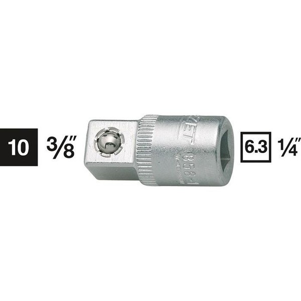 VergrößErungsstüCk 858-1 Antr.1/4 Zoll Abtrieb 3/8 Zoll L.26,5Mm Hazet-image