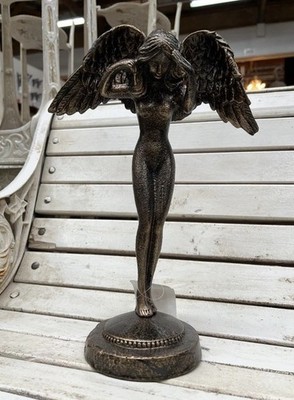 Jugendstil Figur Frau Metallfigur Engel Metall Figur Skulptur Statuette Vintage