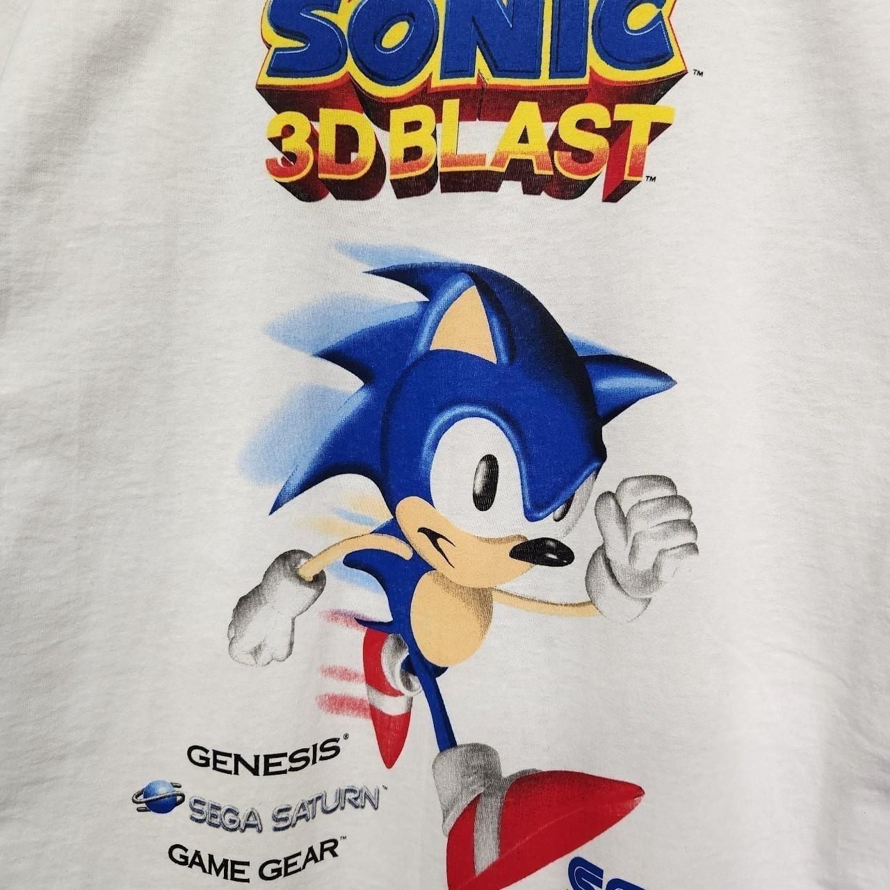 Vintage 90s Sega Sonic 3D Blast T-Shirt Power Pro Oneita Deadstock image 3