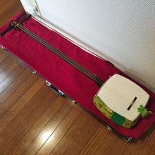 Nagauta Shamisen Japanese Traditional Musical Instrument with Case Bachi Set
