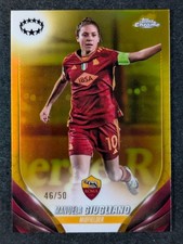 2023-24 Topps Chrome UEFA Women’s MANUELA GIUGLIANO 46/50 Gold Refractor SP #5