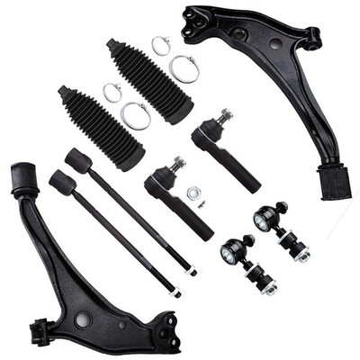 10pc Front Susp Kit LCA TRE Sway Link Boot for 99-02 Nissan Quest&Merc Villager