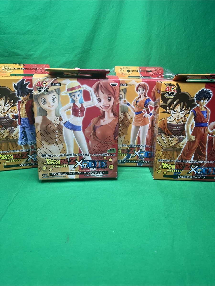 Dragon Ball Z × One Piece 40th DX Figure Nami Bulma Luffy Goku All