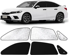 Car Window Shades for 2017-2024, Side Window Sun Shade with Civic-specific