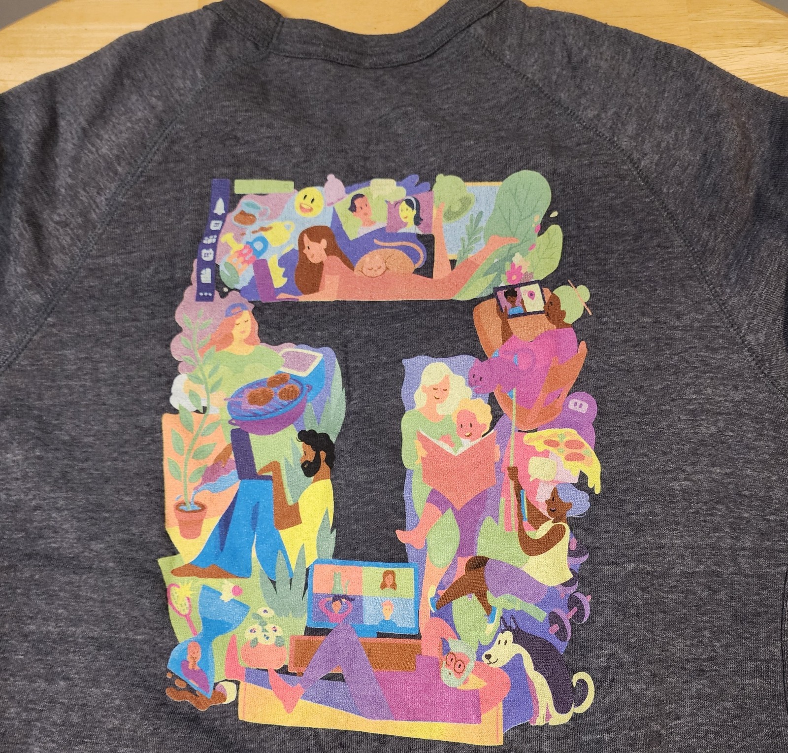 Microsoft Teams Pullover Crewneck Sweatshirt Gray… - image 5