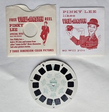 Vintage View-Master Pinky Lee Special Reel DR-8 Booklet  Envelope Sleeve 1955
