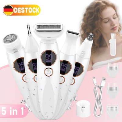 5In1 Elektrischer Damenrasierer Elektrischer Rasierer für Frauen Intimbereich -