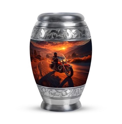 Motorcycle Keepsake Urn for Ashes 3'' Mini Cremation Memorial Urn Bike Lover