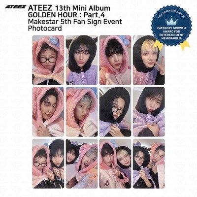 ATEEZ 13th Mini Album Golden Hour Pt.4 MakeStar 5th Fan Sign