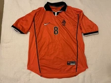 Nike Dennis Bergkamp 8 1998 Netherlands Home Jersey Sz XL