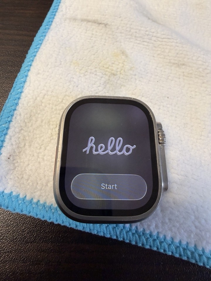 Apple Watch Ultra 2 49mm Titanium Case with Trail Loop - Blue/Black, M ...
