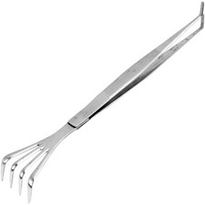 Senkichi Bonsai Tweezers 8.7in Stainless Steel with Rake Succulent Japan