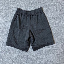 Nike Shorts Boys Size L Black Mesh Athletic Basketball Activewear Elastic Waist