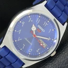 AUTOMATIC VINTAGE REFURBISHED SEIKO 5 JAPAN 6309A MENS BLUE DIAL WATCH a441368-1
