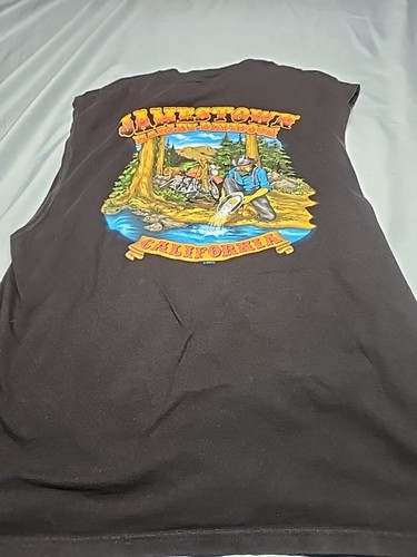 Vintage 2005 Harley-Davidson Jamestown California Biker Tank Top XL For Gold!
