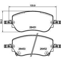 Hella BremsbelÄGe Vorne Passend FüR Fiat 500 500E Tipo | 8DB 355 043-861