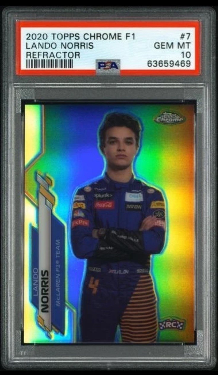 Lando Norris 2020 Topps Chrome Formula 1 #7 Refractor Price Guide