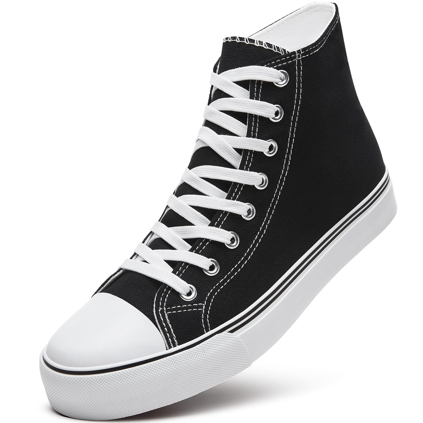 Men's Classic High Top Canvas Sneakers for Casual Walking